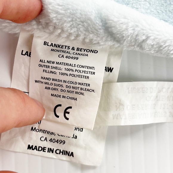 Blankets & Beyond Blue Puppy Dog Baby Security Blanket 15 x 15 - Picture 5 of 6